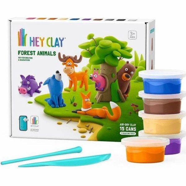 Tm Toys TMT HeyClay sada Lesní zvířátka + příslušenství 1...