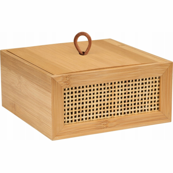 Wenko Kosmetická dóza ALLEGRE BAMBOO, 15 x 7 x 15 cm, WENKO