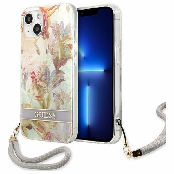 Guess Guess Flower Cord - Kryt se šňůrkou na iPhone 13 mi...