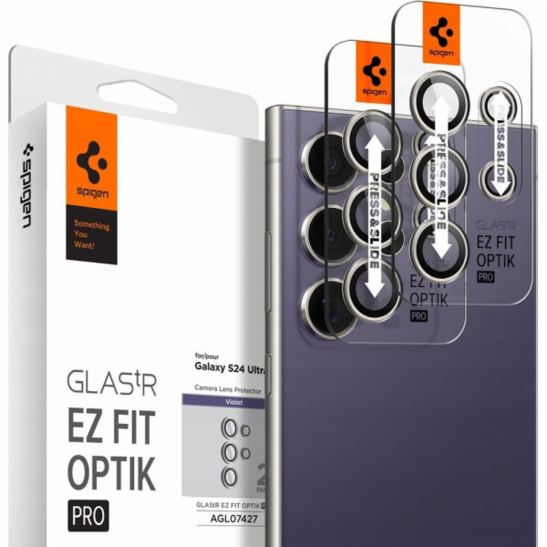 Spigen Spigen Glass TR EZ Fit Optik Pro 2 ks, fialová - S...