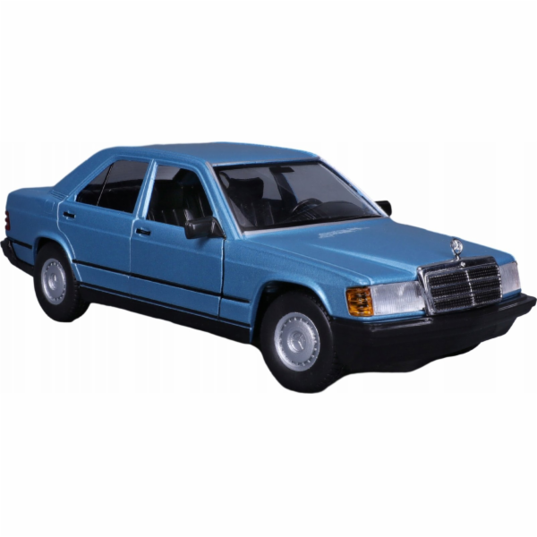 Bburago BBU 1:24 1987 Mercedes-Benz 190E modrý 21103BU