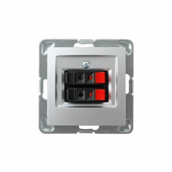 Ospel Speaker socket Impresja double silver (GG-2Y/m/18)