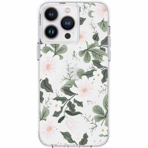 NoName Průhledný papírový kryt pro iPhone 14 Pro Max (vrb...