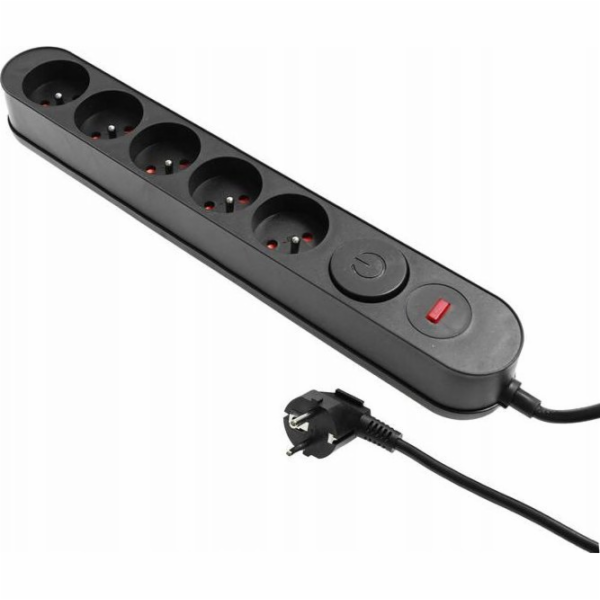 UN Prodlužovací kabel PŘEPĚŤOVÁ OCHRANA AL3 5ZÁSUVEK 3M Č...