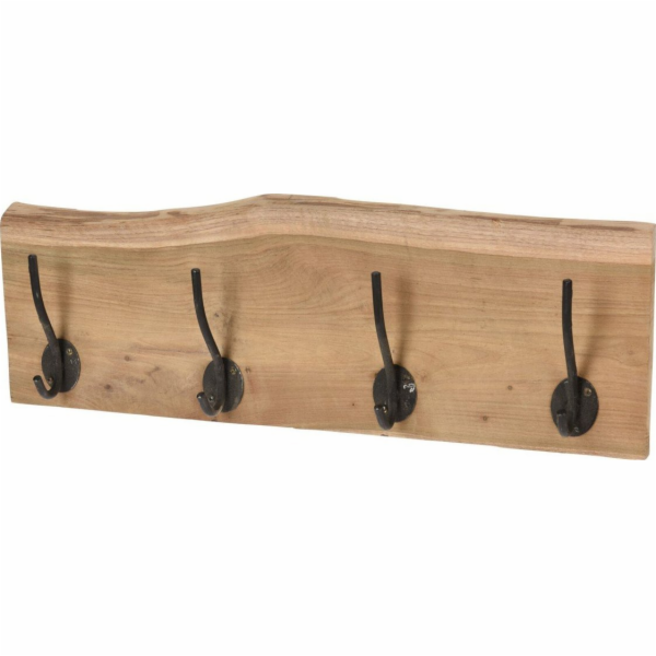 H&S Decoration Dřevěný průmyslový nástěnný věšák na oblečení