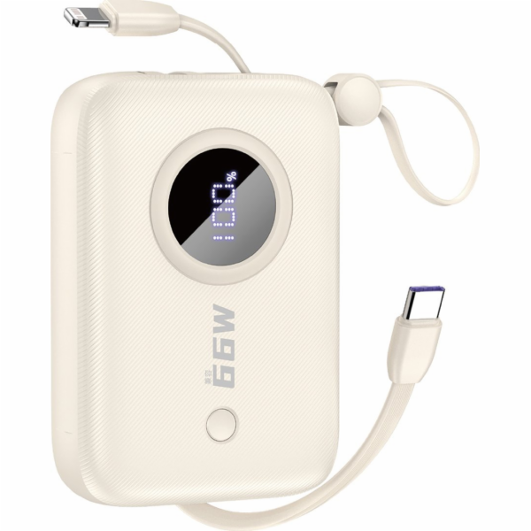 Dudao Powerbanka K14 10000mAh krémová