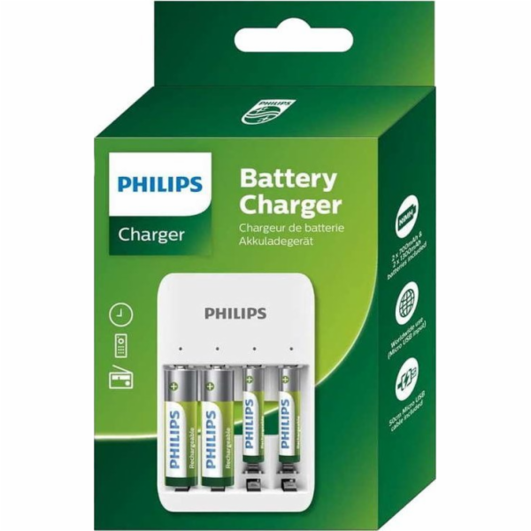 Philips Nabíječka Nabíječka baterií AA/AAA Philips SCB401...
