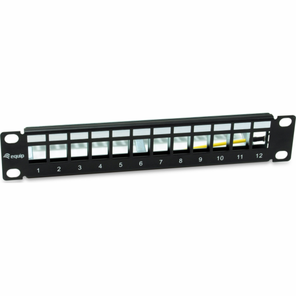 Equip Equip patchpanel 12x Cat6A 10 FTP 1HE Keystone Mont...