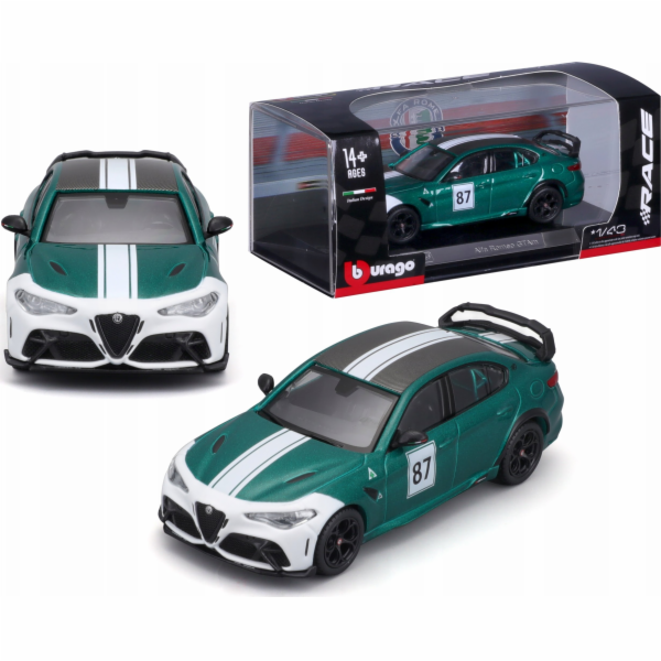 Bburago Alfa Romeo GTAM 87 zelená 1:43 BBURAGO