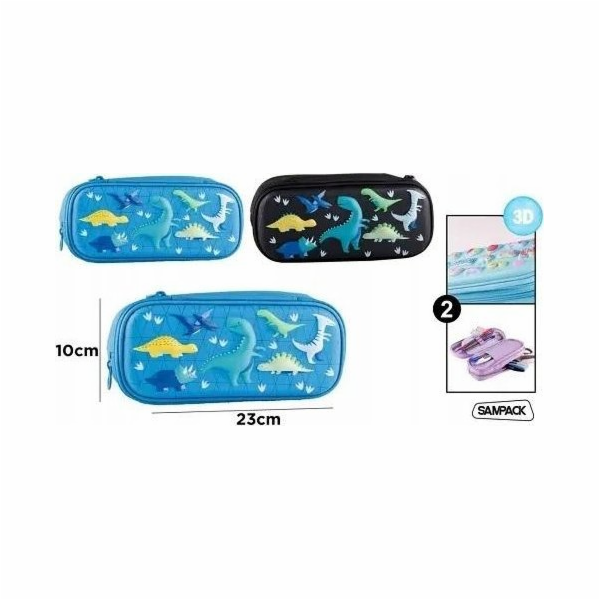 Teka Penál Penál s 3D aplikacemi Dinosaur MIX