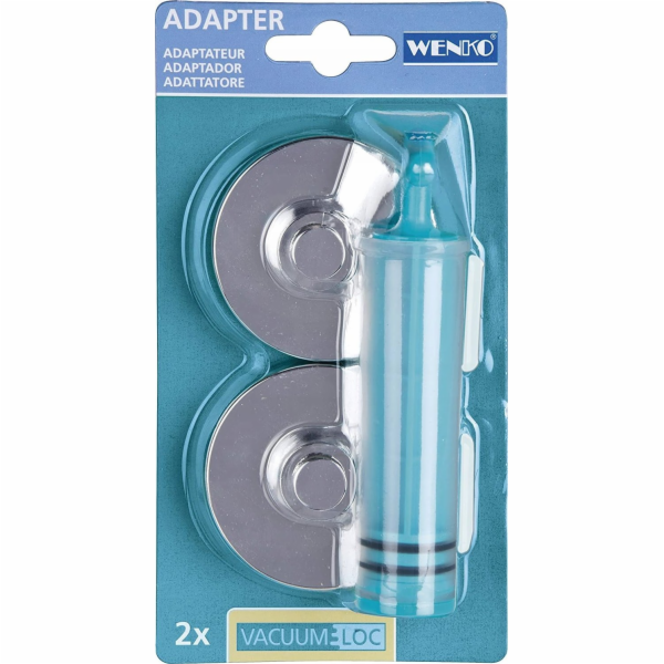 Wenko Montážní prvky Vacuum-Loc Shiny, adaptér - základna...