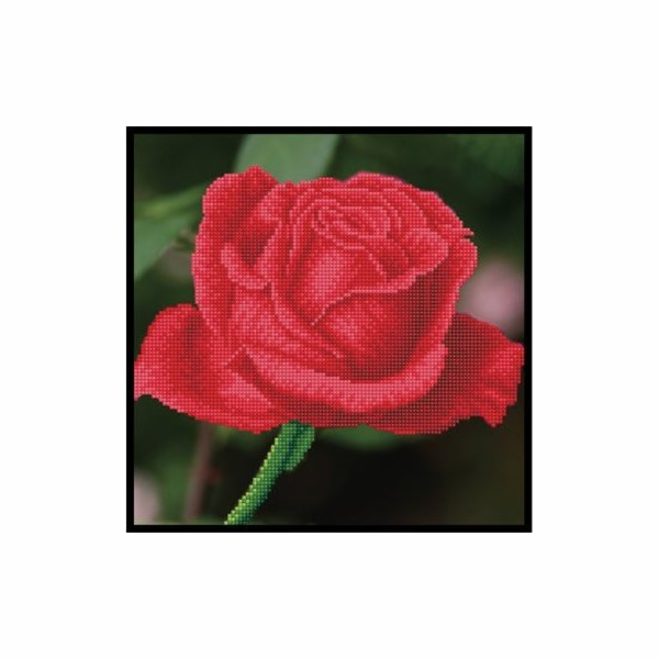 DIAMOND DOTZ Diamantová výšivka Diamond Dotz Červená růže...