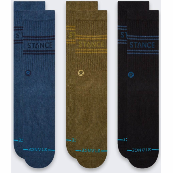 Stance Ponožky Basic Crew 3 páry Army