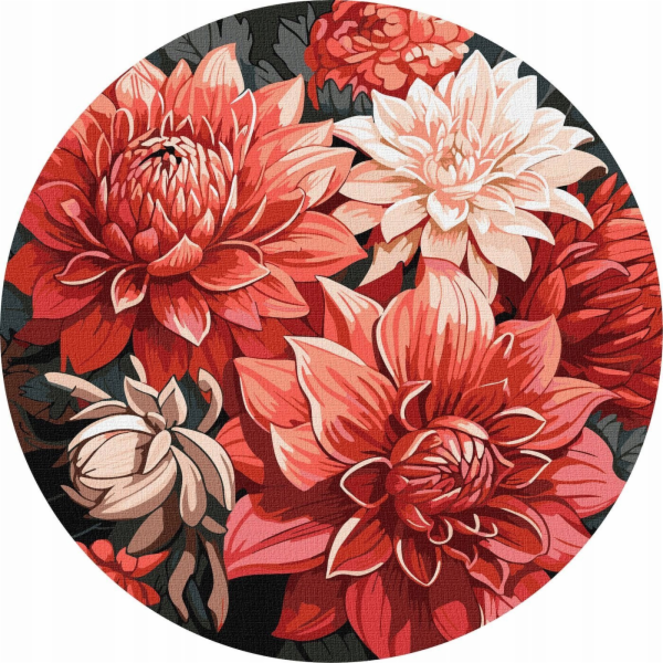 Teka Portfolio malování podle čísel - Vánoční kytice d39cm
