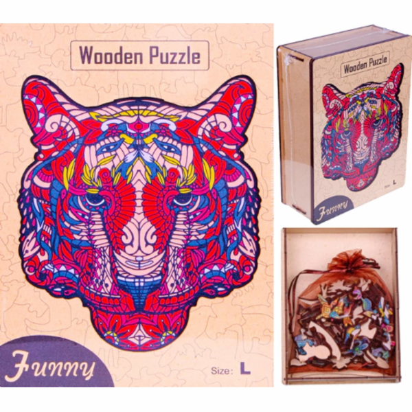 Norimpex DŘEVĚNÉ PUZZLE PRO DOSPĚLÉ DÁREK JAKO SKLADANKA