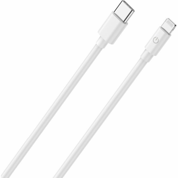 Realpower Kabel USB-C - Lightning 2m bílý (385242)