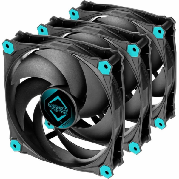 Iceberg IceGALE Tichý PWM ventilátor 120 mm 3 kusy (ICEGA...