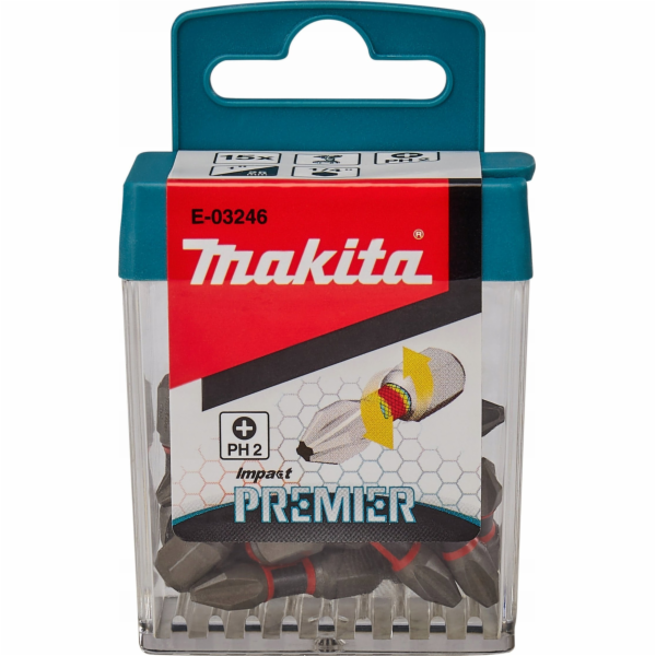 Makita MAKITA ŠROUBOVACÍ BIT PH2-25mm /15ks. IMPACT PREMIER