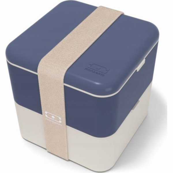 Monbento Monbento Bento Square Natural Blue modrá