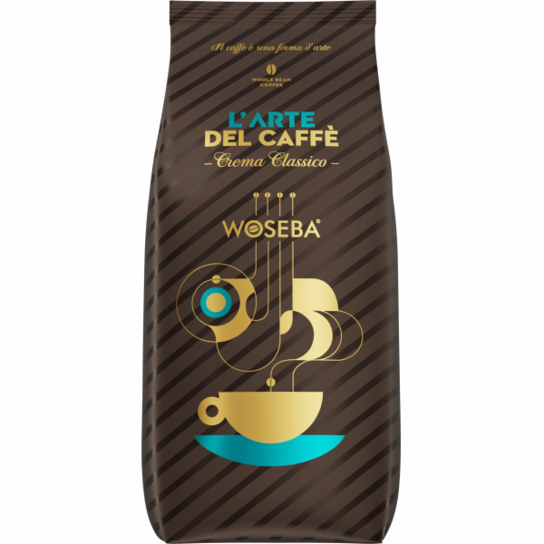 Woseba zrnková káva WOSEBA L'arte del caffe káva, Crema C...