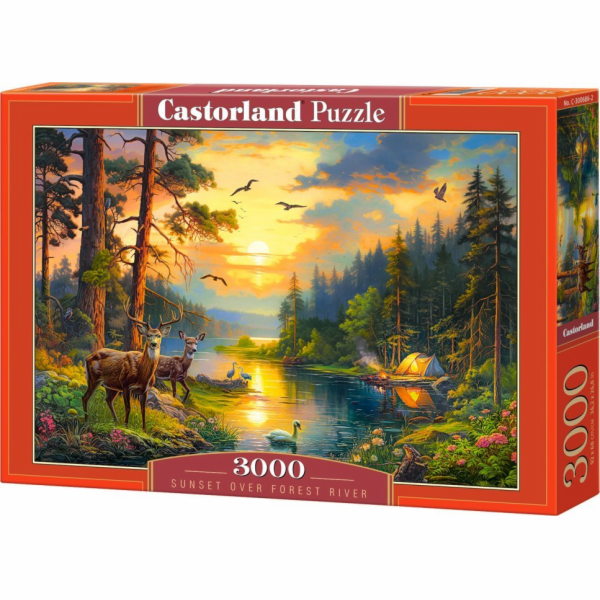 Castorland Puzzle 3000 Západ slunce nad řekou Forest Rive...