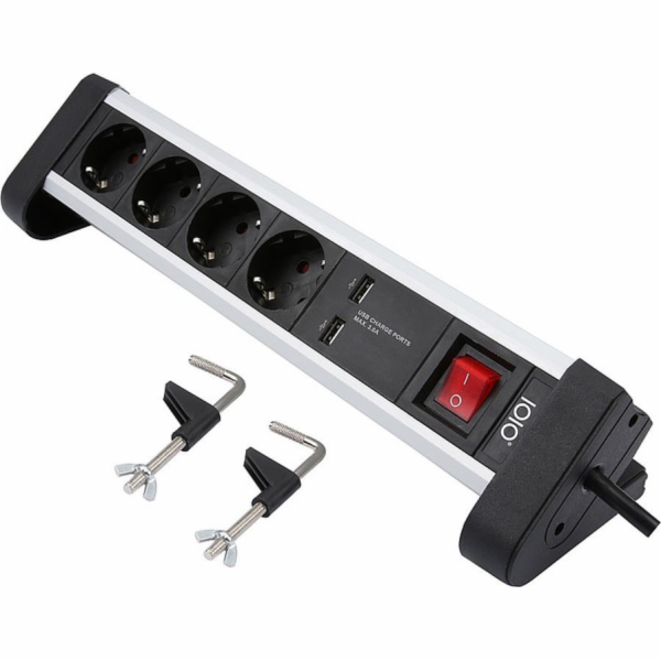 Olympia Olympia IOIO 4cestný prodlužovací kabel s 2 USB z...