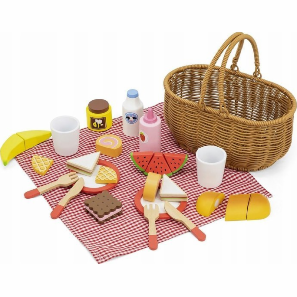 Viga Pikniková sada s košíkem (44676)