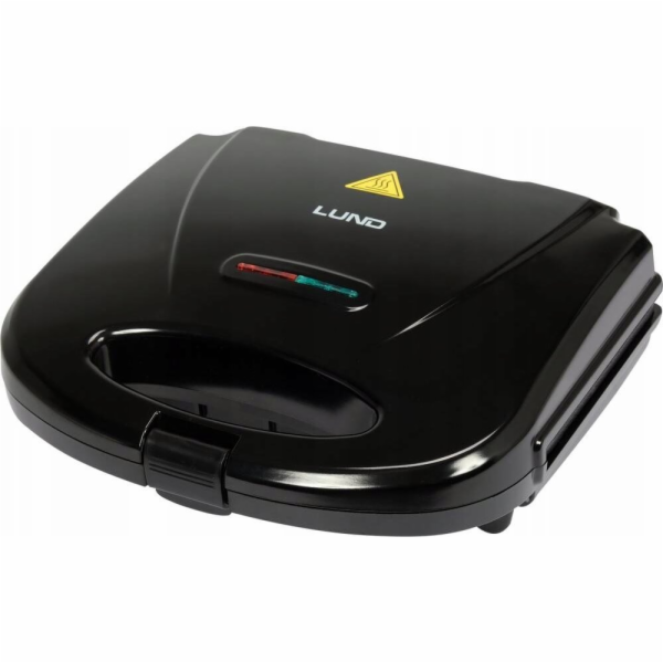 Toya LUND TOAST 750W toustovač, grilovací deska, černá