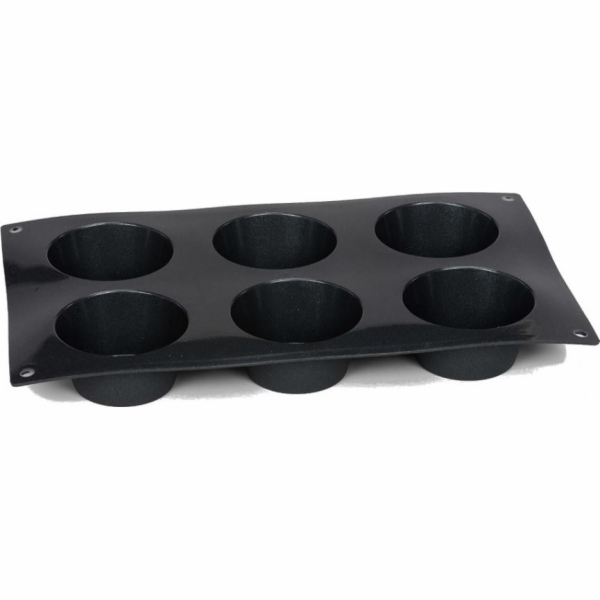 Patisse Tvar na muffiny 29 x 17 cm černý silikon 6 kapes