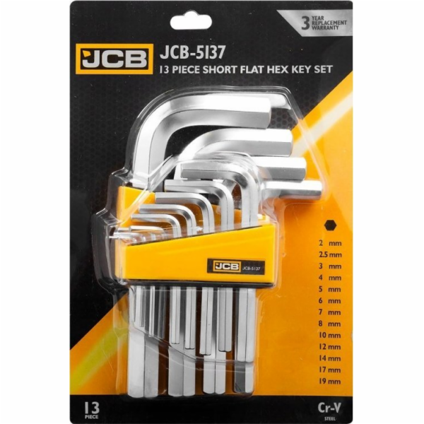 JCB JCB ŠESTIHRANNÉ PONOŽKY 13 ks. 2–19 mm