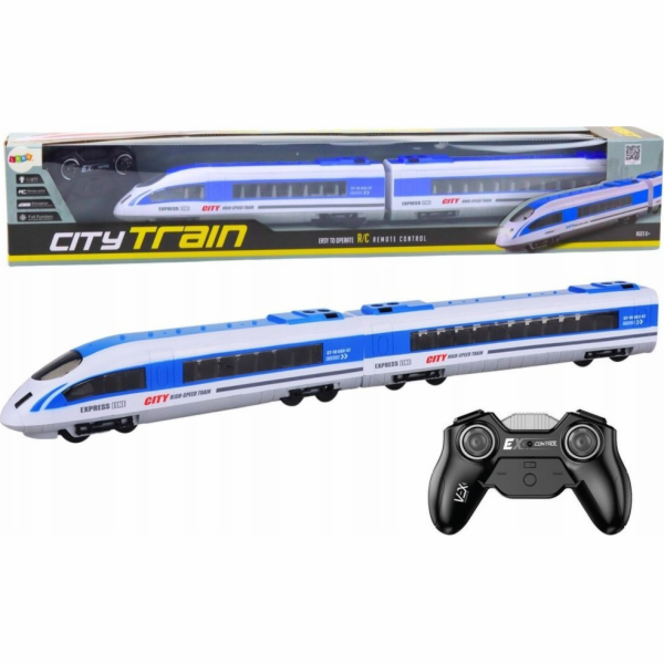 LeanToys Dálkově ovládaný vlak RC světla bílá 65 cm