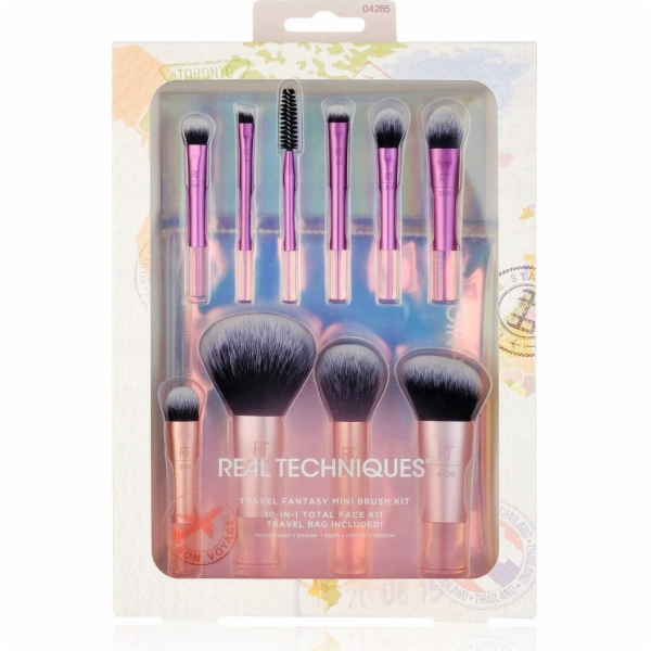 NoName Sada mini štětců na make-up REAL TECHNIQUES_SET Tr...