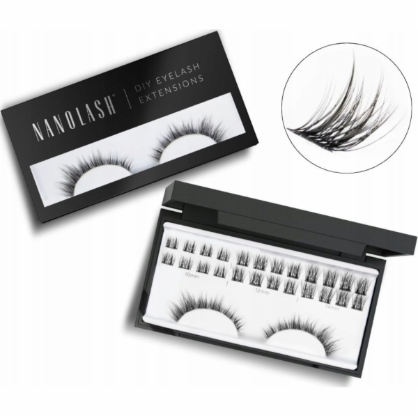 NoName NANOLASH_Eyelash umělé řasy v klastrech Divine 36 ks.