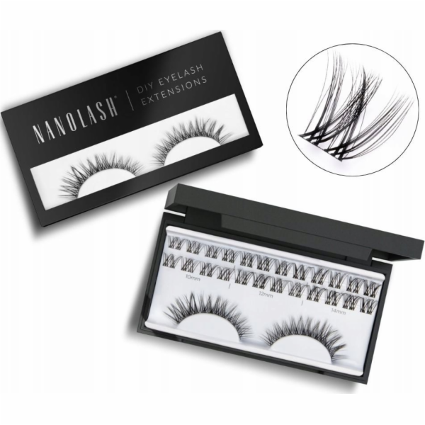 NoName NANOLASH_Eyelash umělé řasy v klastrech Charm 36 ks.