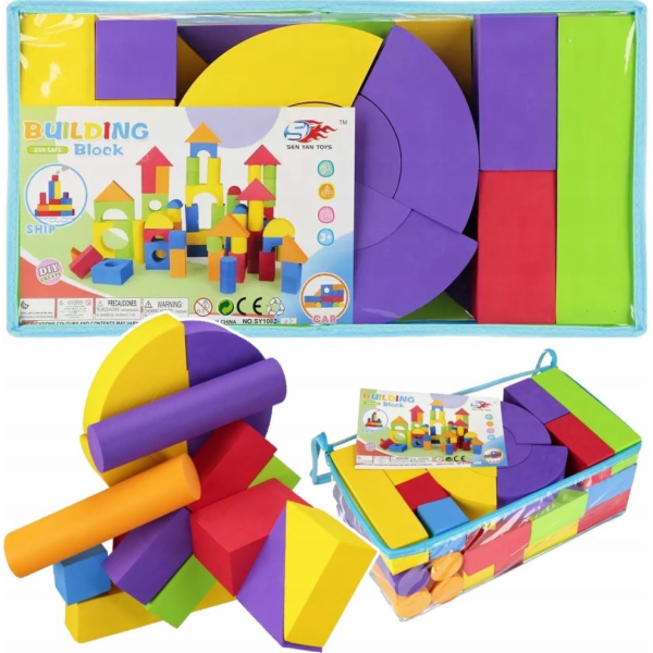 Mega Creative MAXI PĚNOVÉ BLOKY 45 KS 41X22X16 MC SÁČEK 1...