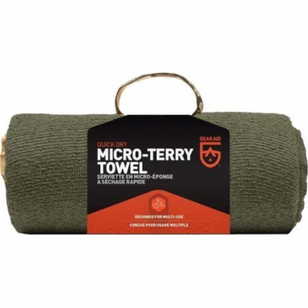 Gear Aid GearAid Micro Terry ručník OD Green Large 69030
