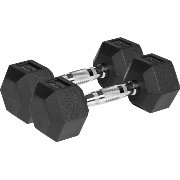 Rebel Gumové činky Hex 2 x 4 kg