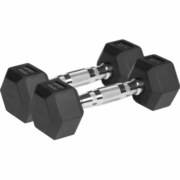 Rebel Pogumované činky RBA-2325 2 x 3 kg