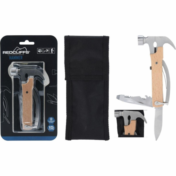 Redcliffs SURVIVAL TOURISTICKÁ SADA KLADIVO 15v1