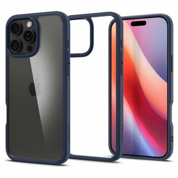 Spigen Ultra Hybrid iPhone 16 Pro tmavě modrá/tmavě modrá...
