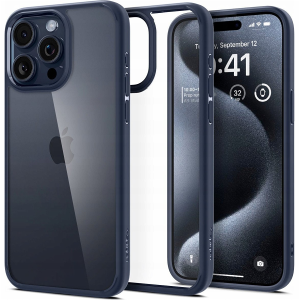 Spigen Ultra Hybrid iPhone 16 Pro Max tmavě modrá/tmavě m...