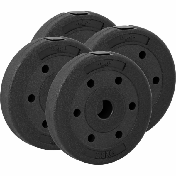 Rebel Sada bitumenových závaží 4x2,5kg, otvor 31mm, REBEL...