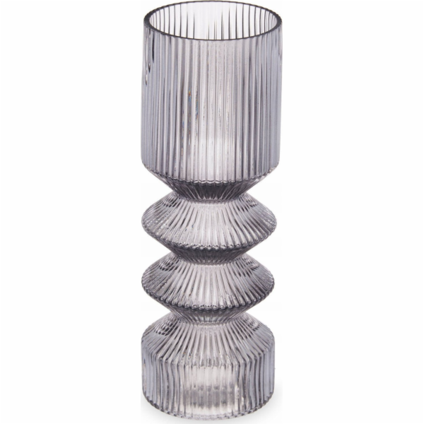 Gift Decor Dárková dekorace - váza z drážkovaného skla, 8...