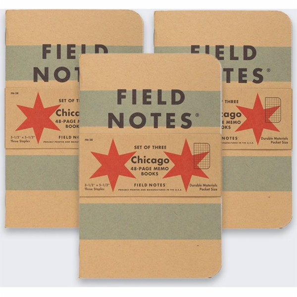 New Era Notes Field Notes Chicago Edition Grid 3 ks.