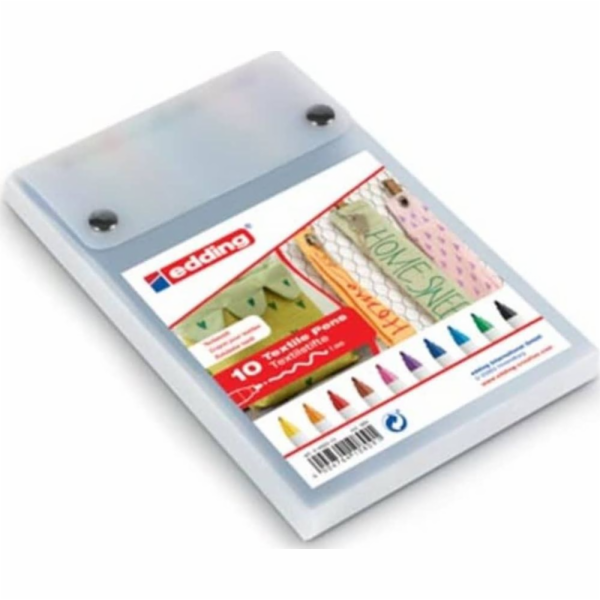 Edding Barevné fixy na textil Edding, 10 ks, 4600