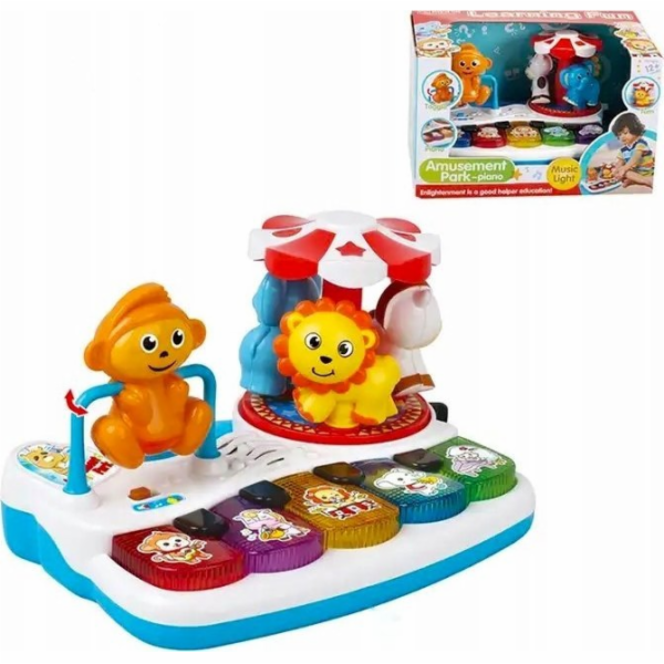 NoName Vzdělávací klavír se zvířátky + kolotočové hřiště ...