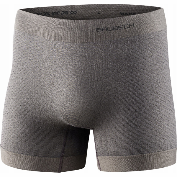 Brubeck Pánské boxerky BX1116M, šedé, velikost XXL
