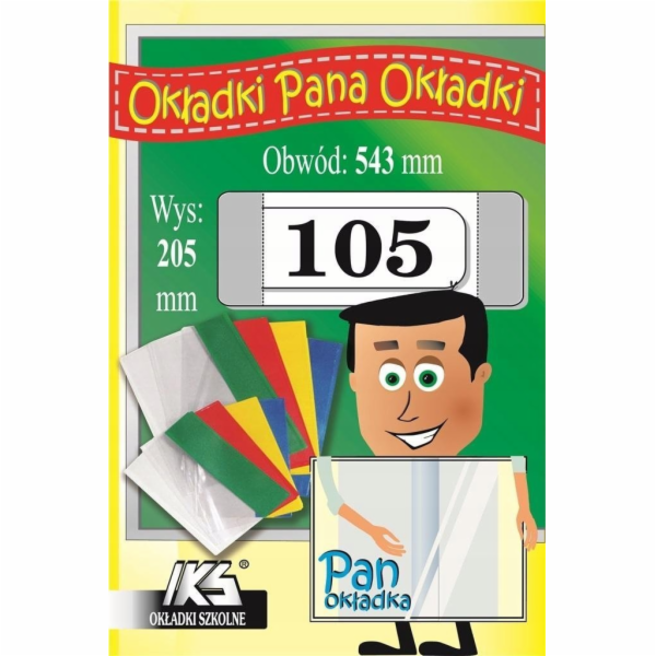 IKS Obal na knihu č. 105 výška 205 mm x obvod 543 mm p25 ...