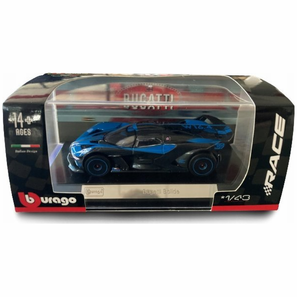 Bburago Bugatti Bolide černo-modré BBURAGO