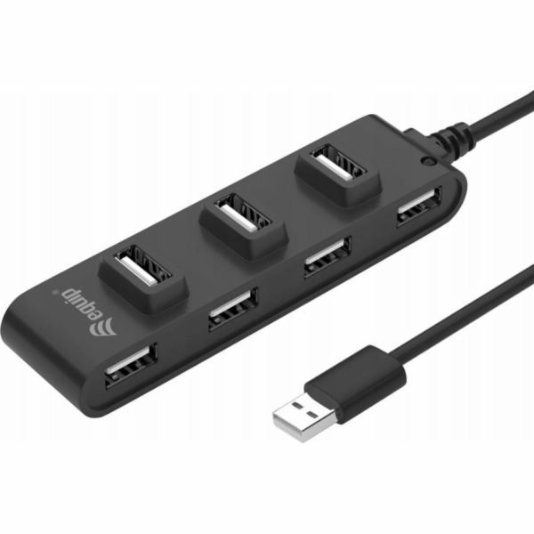 Equip Equip USB-Hub 7-Port 2.0 ->7x2.0 480Mbps o.Netzteil sw